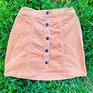 Crazy eight brown/tan velvet skirt